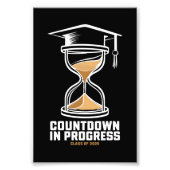 Senior Class of 2025 Countdown to Abschluss Gift Fotodruck (Vorne)