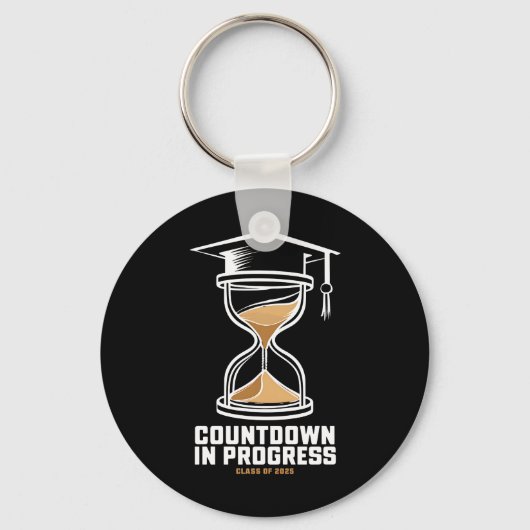 Senior Class of 2025 Countdown to Abschluss Gift Schlüsselanhänger (Vorderseite)