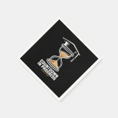 Senior Class of 2025 Countdown to Abschluss Gift Serviette (Ecke)