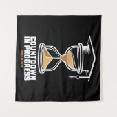 Senior Class of 2025 Countdown to Abschluss Gift Wandteppich (Vorderseite (Horizontal))