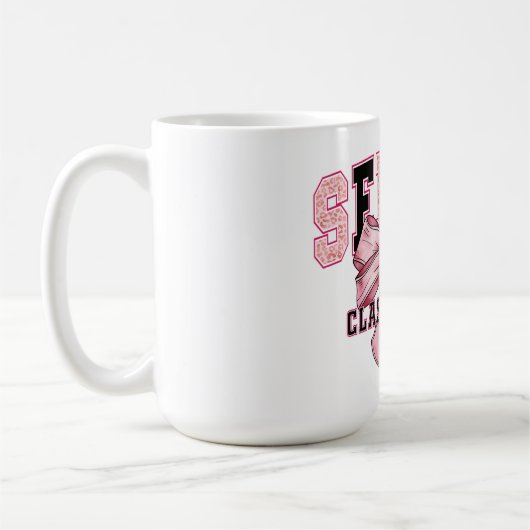 Senior Class of 2025 Pink Bow Kaffeetasse (Links)
