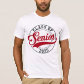 Senior Class of 2025 Red Black Logo T-Shirt (Vorderseite)