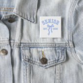 Senior Class of 2026 Blue Coquette Bow Button (Beispiel)