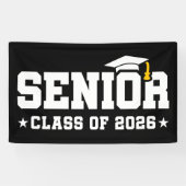 Senior Class of 2026 Bold Graduation Typography Banner (Horizontal)