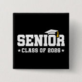 Senior Class of 2026 Bold Graduation Typography Button (Vorderseite)