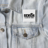 Senior Class of 2026 Bold Graduation Typography Button (Beispiel)