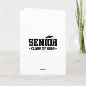 Senior Class of 2026 Bold Graduation Typography Karte (Rückseite)