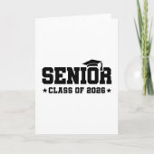 Senior Class of 2026 Bold Graduation Typography Karte (Vorderseite)