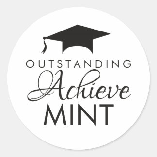 Senior Class of 2026 Graduation Party Mint  Runder Aufkleber