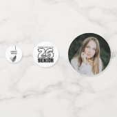 Senior Class of 2026 Graduation Tassel Photo Konfetti (Rückseiten)