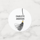 Senior Class of 2026 Graduation Tassel Photo Konfetti (Klein Vorderseite)