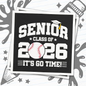 Senior Class of 2026 It’s Go Time Baseball Grad Serviette