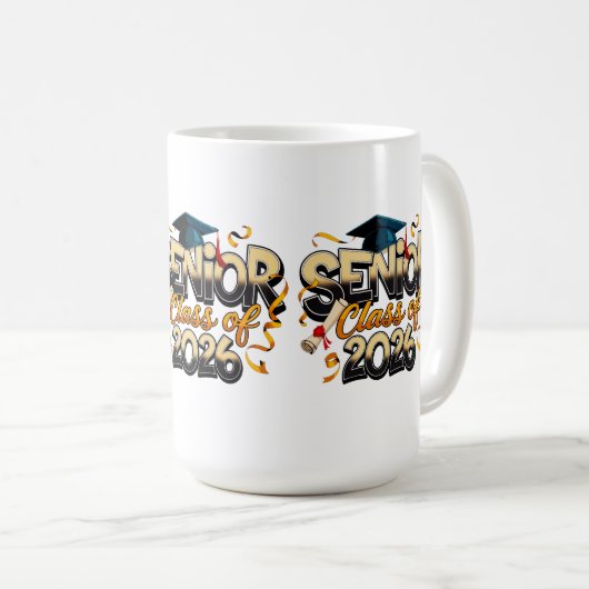 Senior Class Of 2026 Kaffeetasse (VorderseiteRechts)