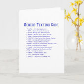 Senior-Code für Textnachrichten Karte (Gelbe Blume)