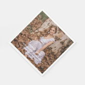 Senior Congratulations Graduate Photo Serviette (Ecke)