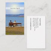 Senior Couple Business Card Hinweiskarte (Vorne/Hinten)