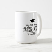 Senior Custom Year Script Graduate College  Kaffeetasse (VorderseiteRechts)