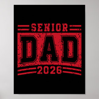 Senior Dad 2026 Abschluss Stolz Vater Absolvent D Poster