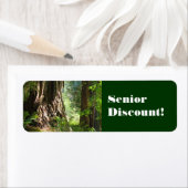 Senior Discount! Etiketten Aufkleber Alte Redwoods (Insitu)