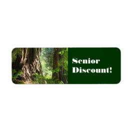 Senior Discount! Etiketten Aufkleber Alte Redwoods