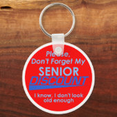 SENIOR DISCOUNT Schlüsselanhänger (Vorderseite)