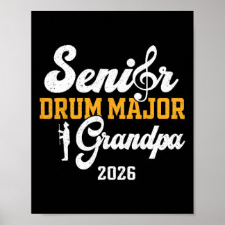 Senior Drum Major Opa 2026 Abschluss passende Poster