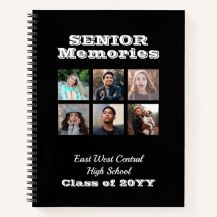 Senior Erinnerungen Class Foto Collage Notebook Notizblock