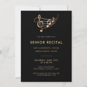 Senior Erwägung Music Concert Template Einladung (Vorderseite)