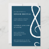 Senior Erwägung Treble Clef Konzert Moderne Einladung (Vorderseite)