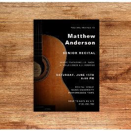 Senior Erwägungsgrund Gitarren Musik Konzert Moder Einladung