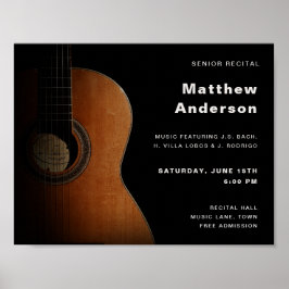 Senior Erwägungsgrund Gitarren Musik Konzert Moder Poster