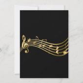 Senior Erwägungsgrund Musik Konzert Elegant Modern Einladung (Rückseite)