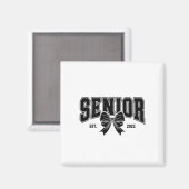 Senior Est 2025 Abschluss Student Vintag Magnet (Vorderseite/Rückseite)