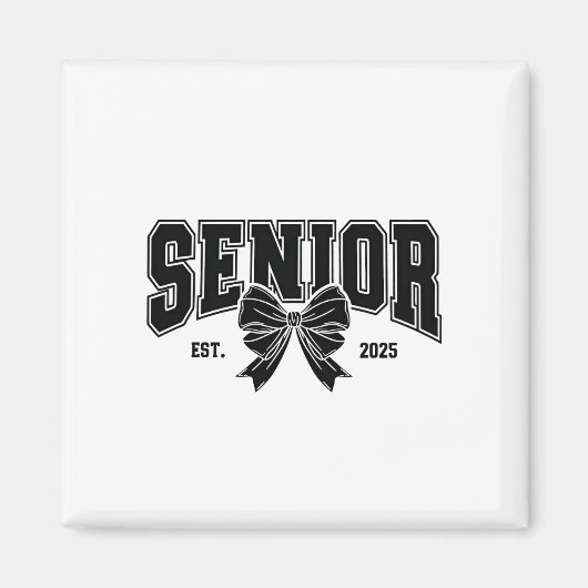 Senior Est 2025 Abschluss Student Vintag Magnet (Vorne)