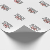 Senior Est 2025 Bow Coquette Abschluss Geschenkpapier (Ecke)