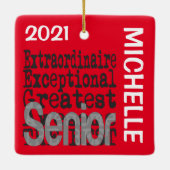 Senior Extraordinaire CUSTOM Keramikornament (Rückseite)