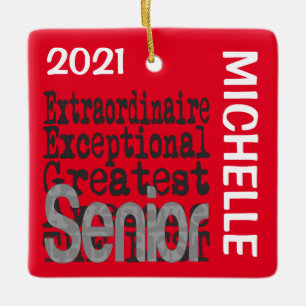 Senior Extraordinaire CUSTOM Keramikornament