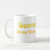 Senior, fertig die Kaffee-Tasse Kaffeetasse (Links)