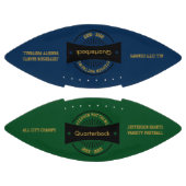 Senior Football Award Memento Black Abzeichen (Paneele)