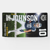 Senior Football Homecoming Game Custom Player Banner (Horizontal)