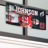 Senior Football Team Player Sports Photo Vertical Banner (Äußeres Gebäude)
