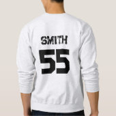 Senior Football Vater Custom Picture Brushhub Sweatshirt (Rückseite)