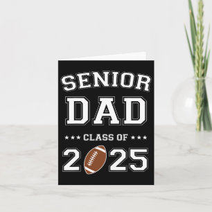 Senior Footll Vater Cl of 2025 Abschluss Graduate Karte