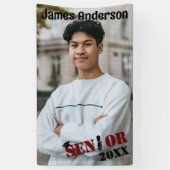 Senior Foto Abschluss Custom Banner (Vertikal)