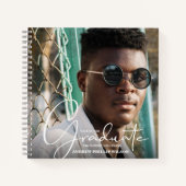 Senior Foto Graduation Party Guest Book Notizblock (Vorderseite)