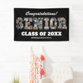 Senior-Fotocollage Schulabschluss-Party-Schild Banner (Insitu)