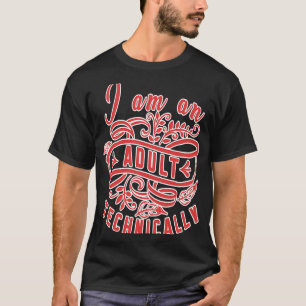 Senior Fun ich bin ein Erwachsener technisch T-Shirt