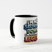 Senior Funnies Tasse ICH WERDE NICHT LANGSAMER... (Vorderseite Links)