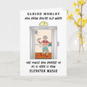 Senior Funny Flashback Add a Name Birthday Card Karte (Gelbe Blume)