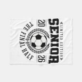 Senior Fußball 2026 Die letzte Halbzeit  Fleecedecke (Vorderseite (Horizontal))